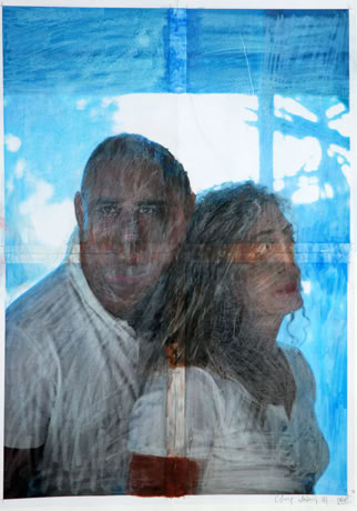 portrait retouché avec acrylique